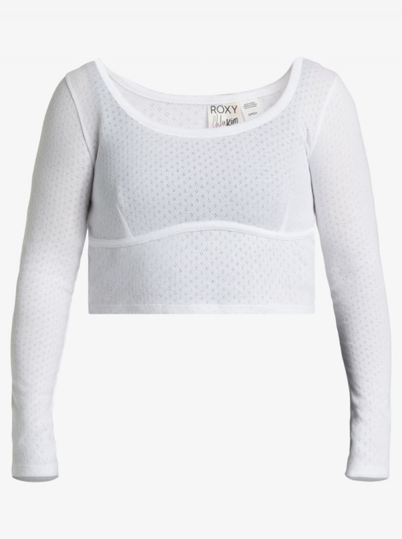 Topy Roxy Chloe Kim Pointelle Long Sleeve | IRVF-07394