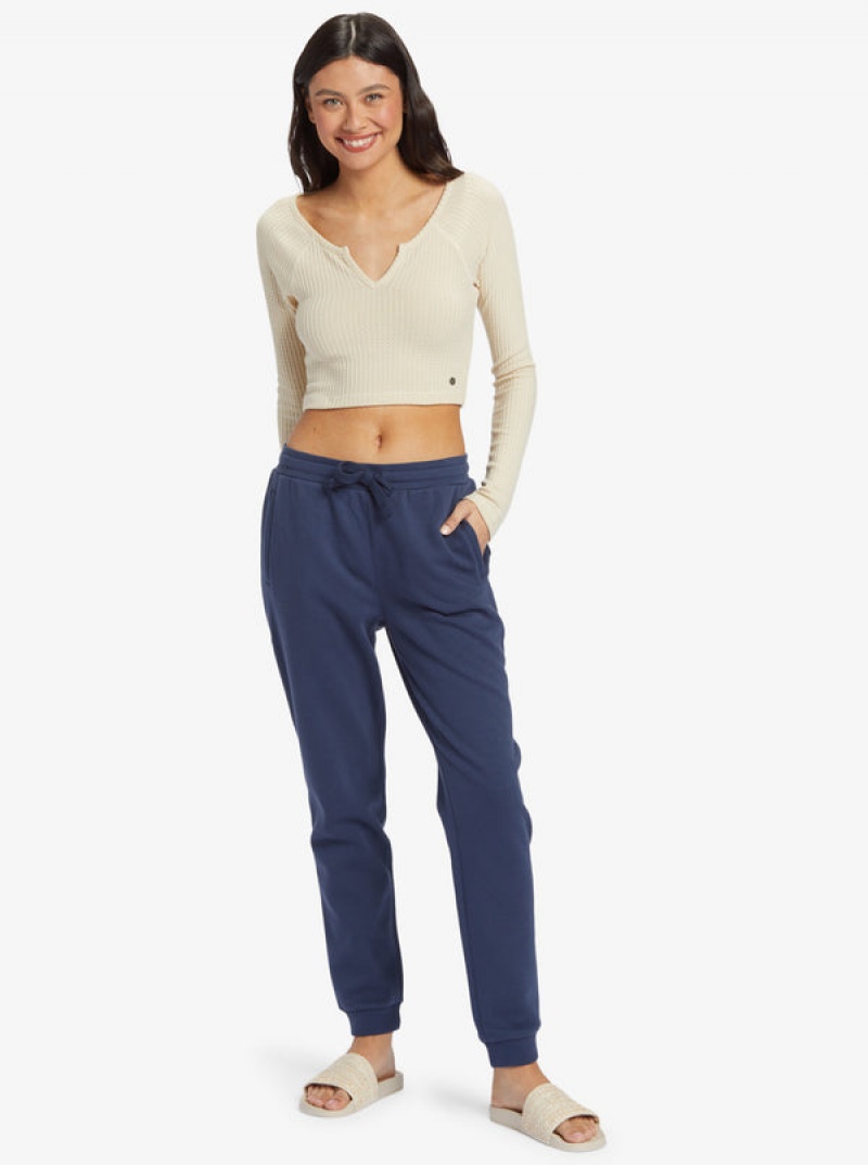 Topy Roxy Cropped Long Sleeve Waffle | RHQM-25804