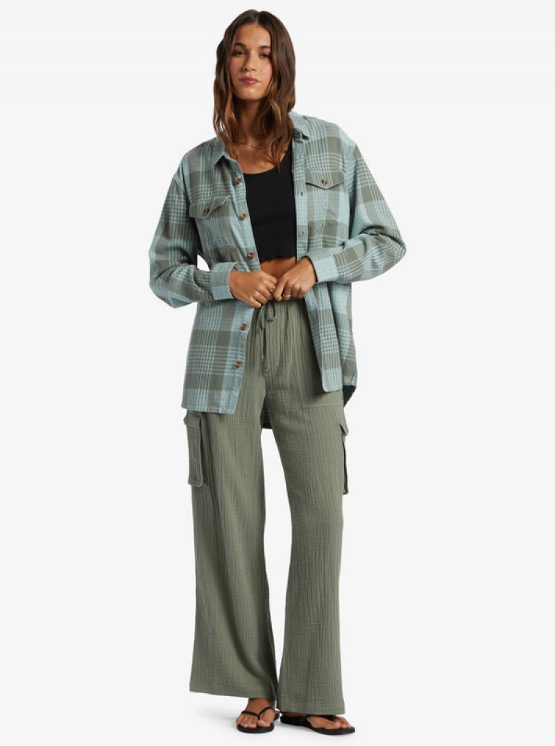 Topy Roxy Let It Go Flannel Long Sleeve | GMAT-75698