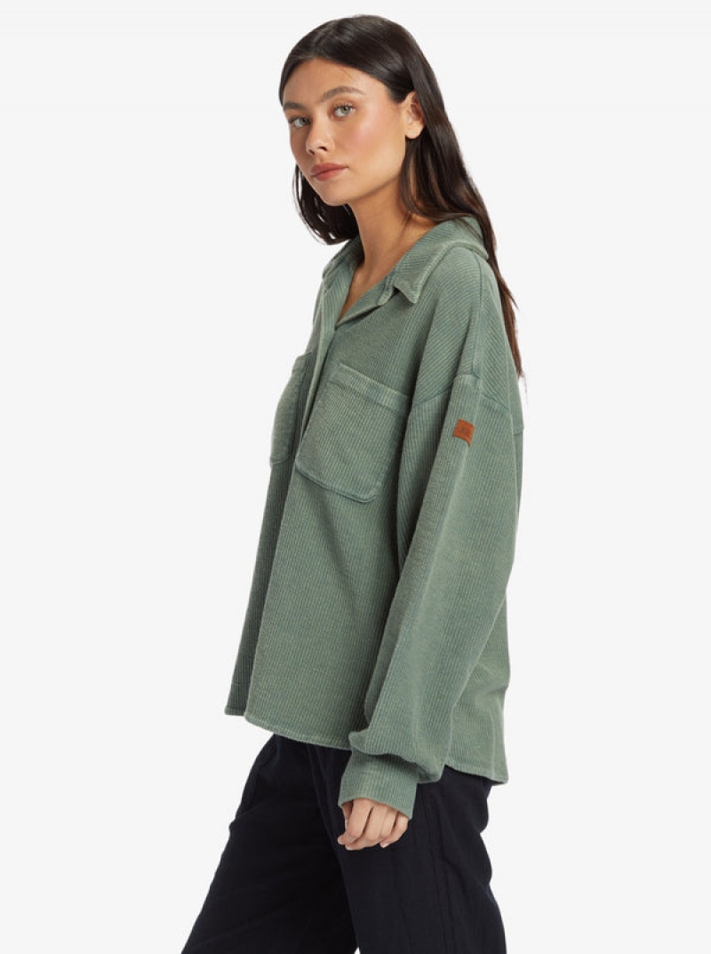 Topy Roxy Off Duty Knit Shacket | GKTI-85694