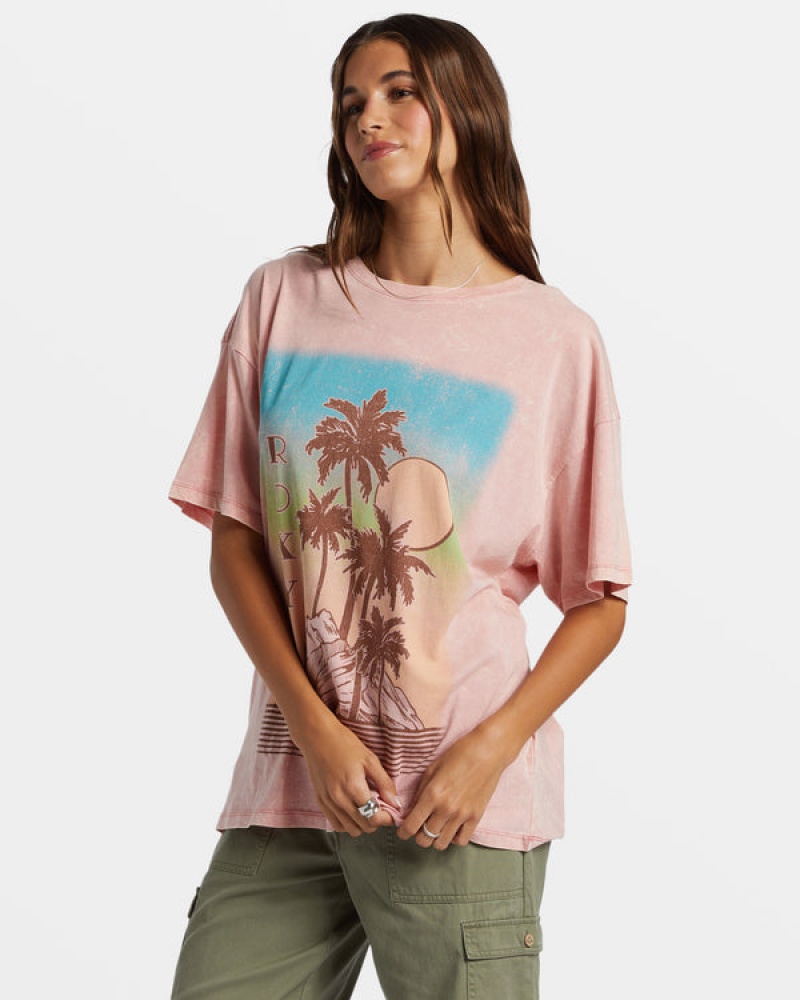 Tričko Roxy Palm Springs Oversized | SRZP-34856