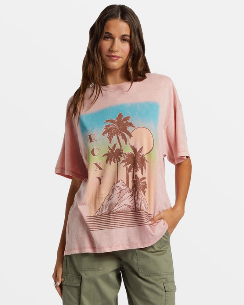 Tričko Roxy Palm Springs Oversized | SRZP-34856